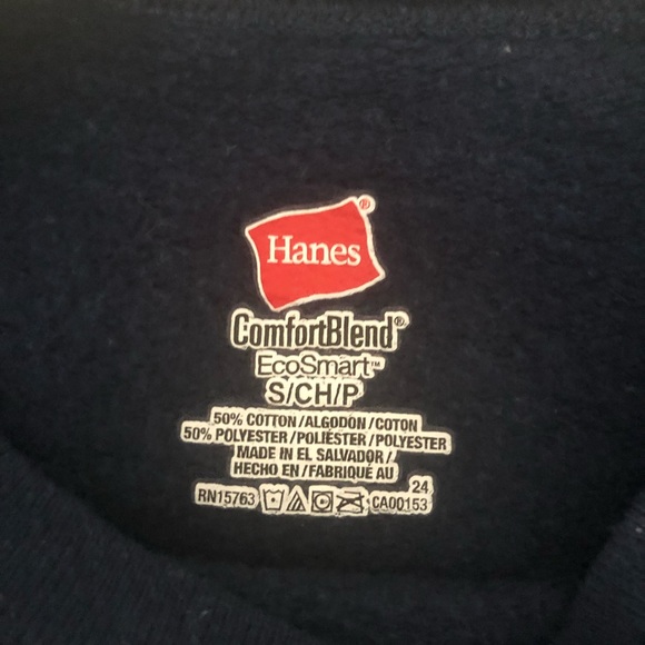 Womens Frenchies and Yoga Navy Crewneck Sweatshirt - Picture 6 of 6